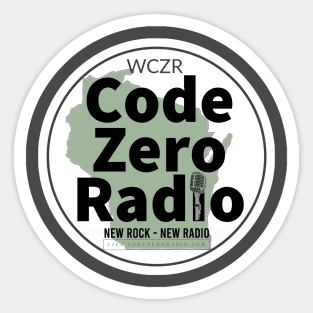 Code Zero Radio Logo Sticker